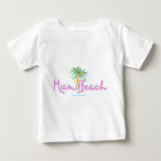 T-shirt Pour Bébé Miami Beach Pam's (Devant)