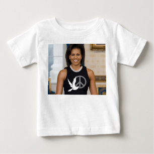 T-shirt Pour Bébé Michelle Obama Première Dame de la Paix