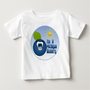 T-shirt Pour Bébé Michigan Blueberry