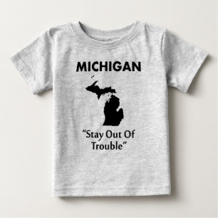 T-shirt Pour Bébé Michigan - Évitez les Ennuis
