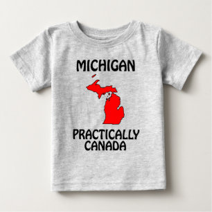 T-shirt Pour Bébé Michigan - Pratiquement le Canada