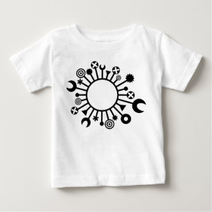 T-shirt Pour Bébé micro-organisme - Noir