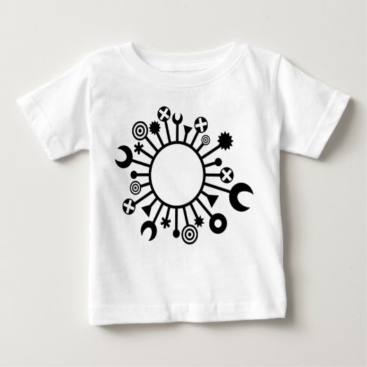 T-shirt Pour Bébé micro-organisme - Noir (Devant)