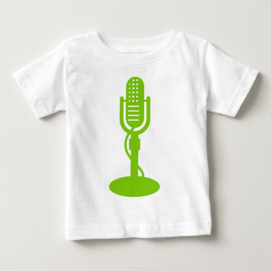 T-shirt Pour Bébé Microphone - Martian Green (Devant)