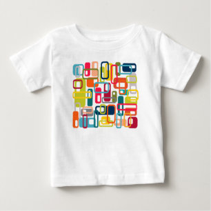 T-shirt Pour Bébé Midcentury Modern Rectangles