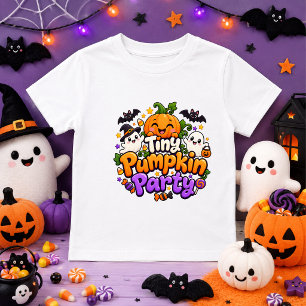 T-shirt Pour Bébé mignon bébé à la fête de la citrouille miniature