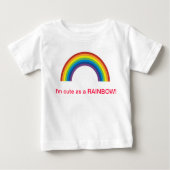 T-SHIRT POUR BÉBÉ MIGNON COMME ARC-EN-CIEL (Devant)
