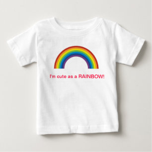 T-SHIRT POUR BÉBÉ MIGNON COMME ARC-EN-CIEL