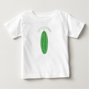 T-shirt Pour Bébé Mignon comme concombre Kawaii drôle Cutecumber