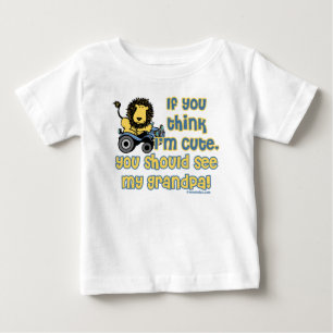 T-shirt Pour Bébé Mignon comme le grand-papa !