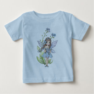 T-shirt Pour Bébé Mignon Oubliez-Moi Pas Fleur Fée Baby Onsie