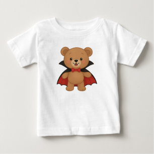 T-shirt Pour Bébé Mignon Teddy Vampire Création Halloween Adorable