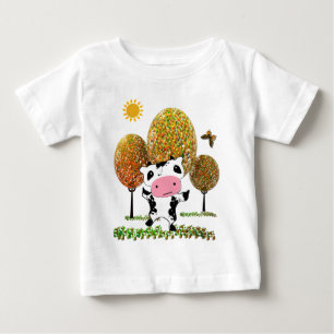 T-shirt Pour Bébé Mignon vache Kawaii dans une gelée... - Personnali