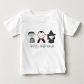 T-shirt Pour Bébé mignon Vampire sorcière Halloween (Devant)