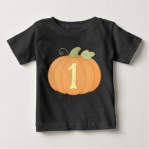 Mignonne Citrouille 1ère chemise d'anniversaire | 