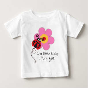 T-shirt Pour Bébé Mignonne coccinelle filles rouge blanc rose dame t