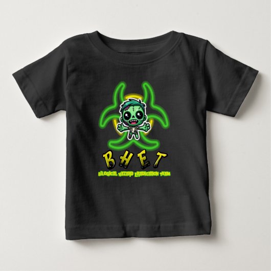 T-shirt Pour Bébé Mignonne, drôle de tee zombie (Devant)