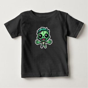 T-shirt Pour Bébé Mignonne, drôle de zombie