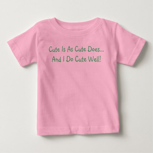 T-shirt Pour Bébé Mignonne Est Comme Mignonne Et Je Fais Mignonne Bi (Devant)