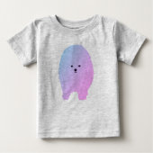 T-shirt Pour Bébé Mignonne Fluffy Chien rose Chien Baby Football Bod (Devant)