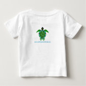 T-shirt Pour Bébé Mignonne J'aime Sea TURTLES - Graphique animal - (Dos)