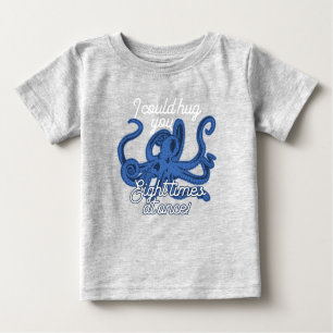 T-shirt Pour Bébé Mignonne Octopus Je Pourrais Vous Embrasser Huit F