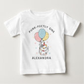 T-shirt Pour Bébé Mignonne Purr Parfaitement Un : Thème Chat 1ère fê (Devant)