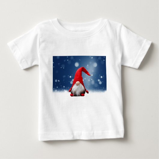 T-shirt Pour Bébé Mignonnes Etoiles de neige Père Noël Noël (Devant)