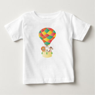 T-shirt Pour Bébé Mignons Animaux De La Jungle En Ballons À Air Chau