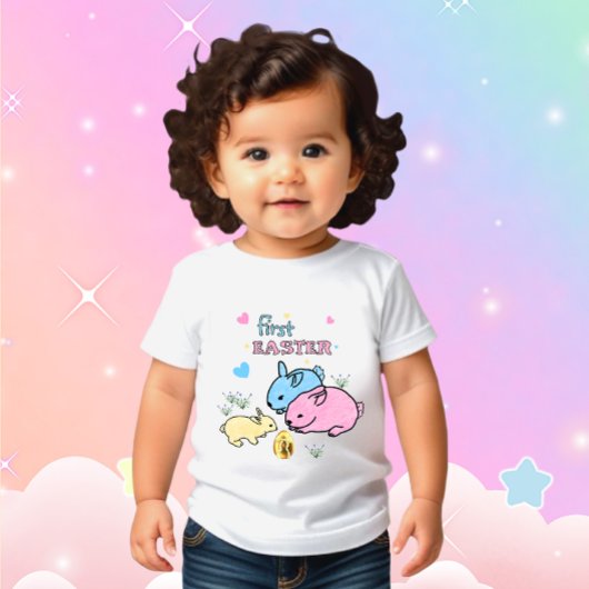 T-shirt Pour Bébé Mignons lapins