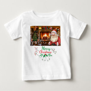 T-shirt Pour Bébé Mikitiez classe whitechristmas lumière jollyholly