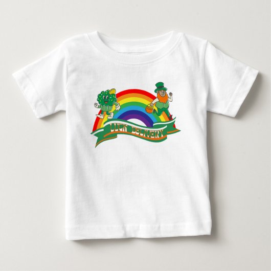 T-shirt Pour Bébé Mikitiez irish trèfle vert st.patrick chance jour (Devant)