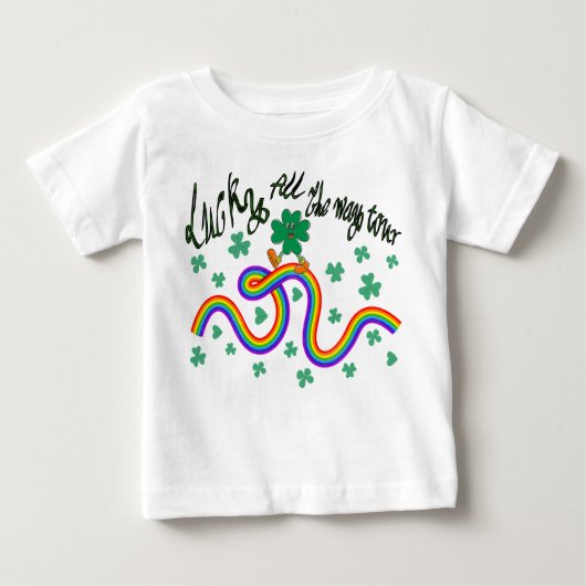 T-shirt Pour Bébé Mikitiez irish trèfle vert st.patrick chance jour (Devant)