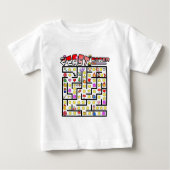 T-shirt Pour Bébé Mikitiez vidéo gamer pixel classique Noël citation (Devant)
