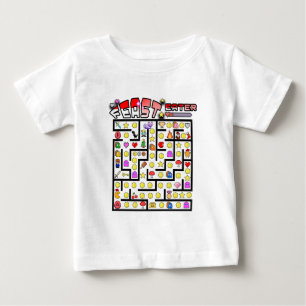 T-shirt Pour Bébé Mikitiez vidéo gamer pixel classique Noël citation