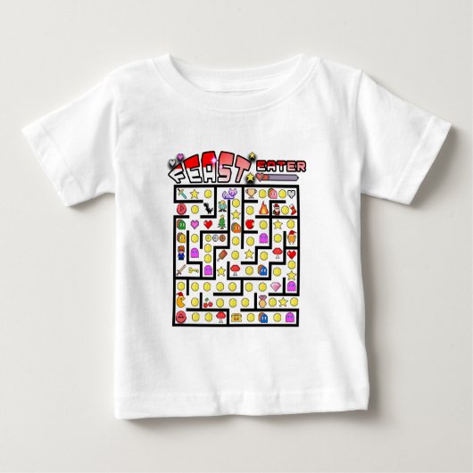 T-shirt Pour Bébé Mikitiez vidéo gamer pixel classique Noël citation (Devant)