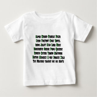 T-shirt Pour Bébé Militaires d'ABCs