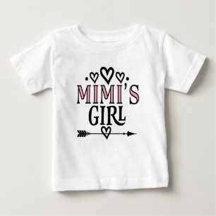 T-shirt Pour Bébé Mimi's Girl Cute Grandgirl Gift