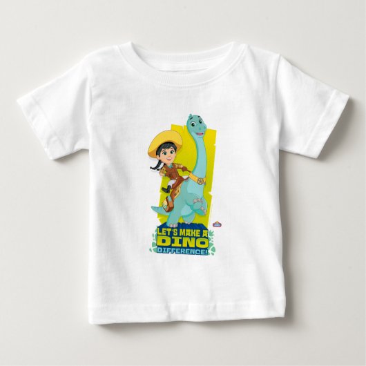 T-shirt Pour Bébé Min & Clover | Faire la différence entre les dinde (Devant)