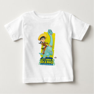 T-shirt Pour Bébé Min & Clover   Faire une différence Dino