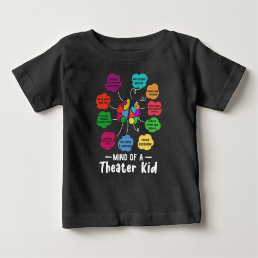 T-shirt Pour Bébé Mind of A Theater Kid Funny Musical Theater Actor (Devant)