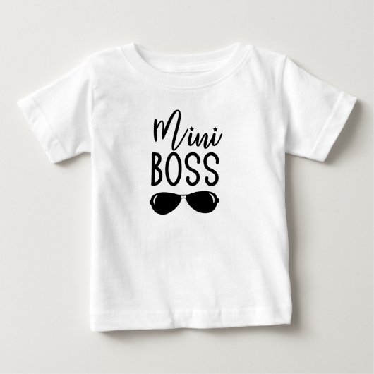 T-shirt Pour Bébé Mini Boss (Devant)