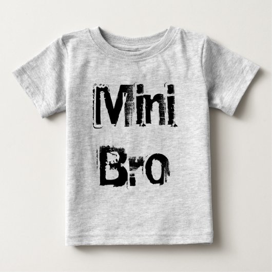 T-shirt Pour Bébé Mini Bro. (Devant)