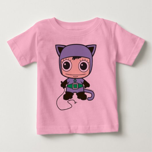 T-shirt Pour Bébé Mini Femme de chat (Devant)