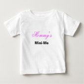 T-shirt Pour Bébé Mini-moi de maman (Devant)