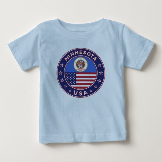 T-shirt Pour Bébé Minnesota (Devant)