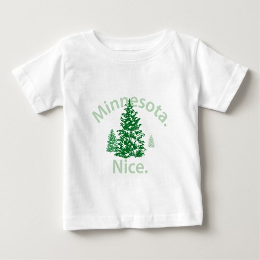 T-shirt Pour Bébé Minnesota Nice. Point ! (Devant)