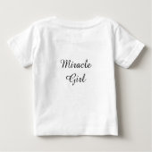 T-shirt Pour Bébé Miracle Girl Baby Romper (Dos)