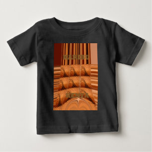 T-shirt Pour Bébé Miroir africain traditionnel : Girafe tissée