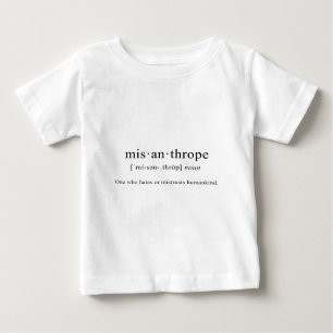 T-shirt Pour Bébé Misanthrope [définition]